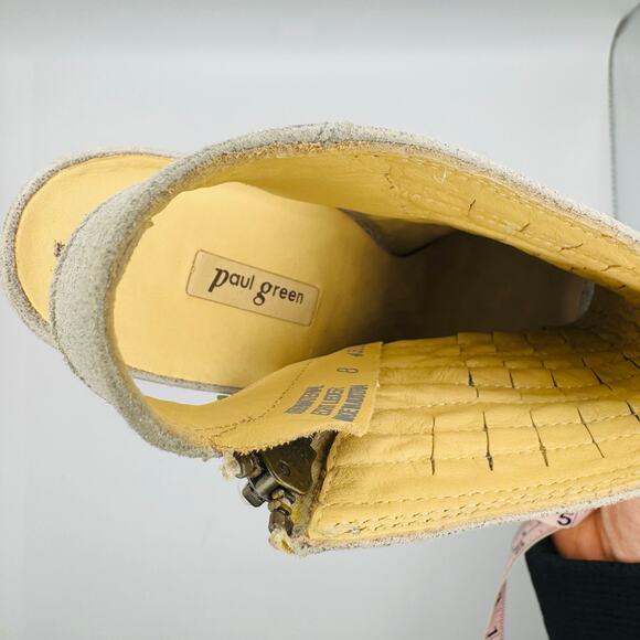 Paul Green in  metallic gray  Cayanne Peep Toe High Heel Booties 8 (US 10.5) - Picture 13 of 16